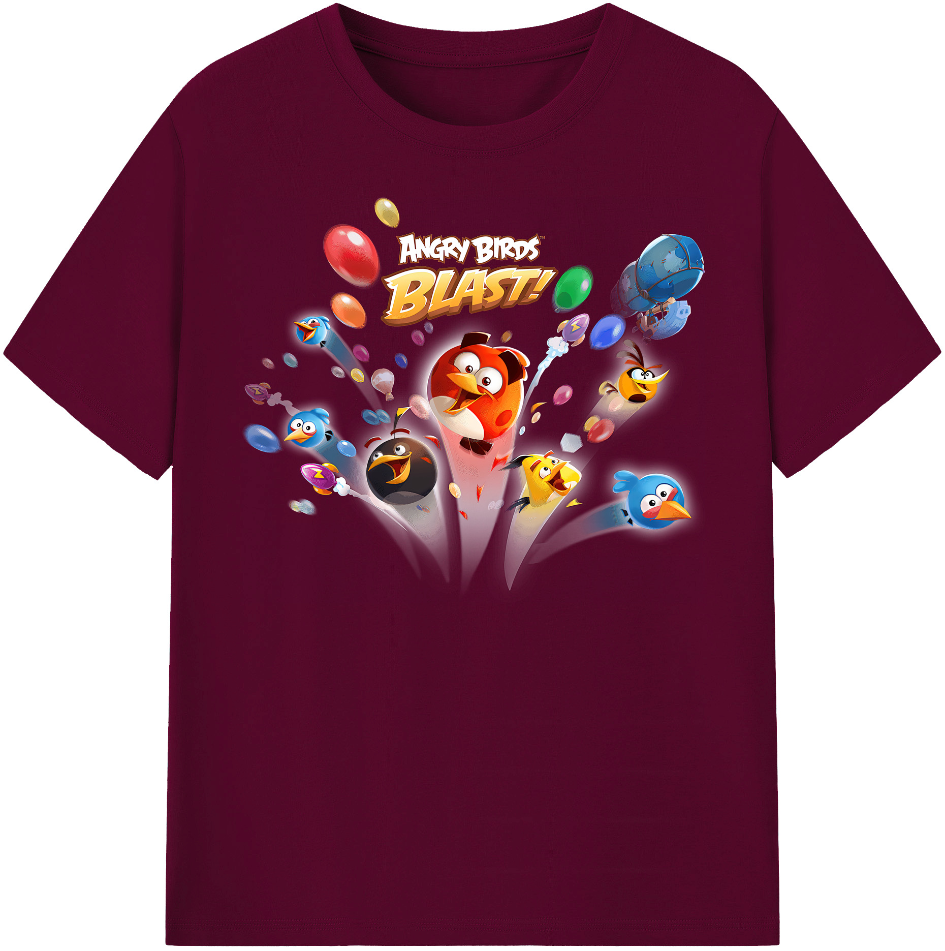 （画像用） Angry Birds アングリーバード レディースカジュアルプリントTシャツ（綿100％）